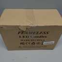 LED Flameless Candle Light Decorative Electric Candle Lamp for Home Decor Wedding Centerpieces and Parties Realistic Wax-Like Design Battery-Free 5-Piece Set