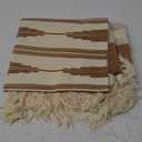Okuna Outpost Mustard Yellow Bohemian Bathroom Rug with Tassels - Low Pile Handmade Bath Mat - Bohemian Decor - Bathroom Rugs 23.6 x 35 Inches
