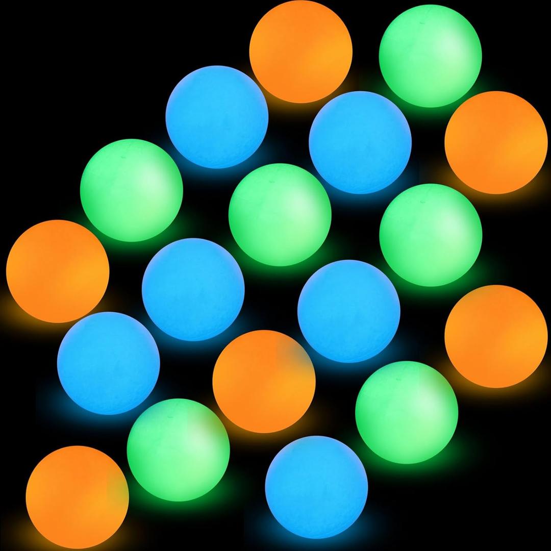 Vinsot Glow in The Dark Lacrosse Ball for Indoor Outdoor Games Night Practice Training & Practice Equipment Bulk Lacrosse Ball