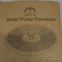 AISITIN 3.5W Solar Fountain Pump Upgraded 2026, DIY Solar Bird Bath Fountain Kit & Built-in 1200mAh Battery & Windmill 9 Nozzles & 3 Fixed Bracket for Bird Bath, Garden, Pond, Courtyard and Outdoor