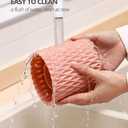 Lebenrich Rotating Pen Holder for Desk, 5 Slots Unique White Desk Organizer Easthetic Desktop Supplies and Accessories for Women Girls, Pencil Cup Caddy for Office Home Art Supply