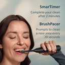 Philips Sonicare 7300 Series Electric Toothbrush - Next-Generation Sonicare Technology, Pressure Sensor, 12 Brushing Settings, SmarTimer, BrushPacer, 21-Day Runtime, Travel Case, Black, HX7421/07