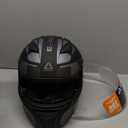 TRIANGLE Modular Motorcycle Helmets for Men Flip Up Full Face Helmet Dual Visor with Internal Sunshield DOT Approved (Large, Matte Black)