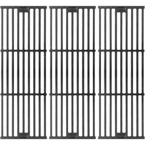 Grill Grates for Char Griller Replacement Parts Cast Iron Chargriller Cooking Grate 2121 2123 2222 2828 3001 3030 3725 4000 5050 5252 5650 9020 Charcoal Smoker Rack BBQ 19 3/4" x 20 1/4"