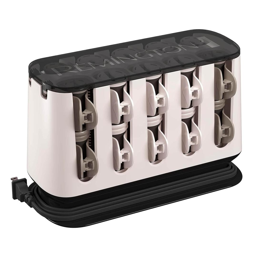 Remington Shine Therapy Argan Oil & Keratin Treated Hot Rollers Set, Professional Hair Curlers for Setting All Hair Lengths from Short and Medium to Long (20 Count (Pack of 1))