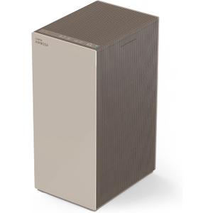 COWAY Air Purifiers for Large Room Whole Home Up to 4,253ft, 2 Sets of XL Washable Pre-Filters and HEPA Filters for Dual Purification, AQI, Turbo Mode, Timer, Wheels, ProX(B)