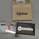 Uyiton Compatible with iPhone 17 Pro Camera Lens Protector - [Not Easy to Break][Strong Adsorption][Case-Friendly] Metal Tempered Glass Rear Camera Screen Cover - Silver