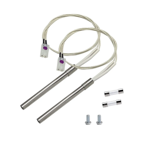 Pack of 2 Hot Rod Igniter Kit Replacement for Pit Boss, Pellet Grill Igniter Rod Heating Element Compatible with Pitboss, for Traeger & Camp Chef Grill, with 2 Fuses