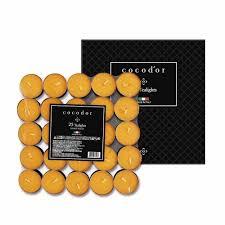 COCODOR Scented Tealight Candles/Honey Peach / 25 Pack / 4-5 Hour Extended Burn Time/Made in Italy, Cotton Wick, Scented Home Deco, Fragrance, Mother's day