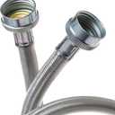 General Electric PM14X10005 Stainless Steel Washing Machine Hoses, 4-Foot (2-pack)