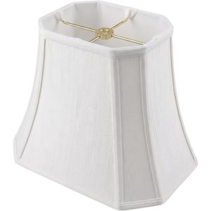 Royal Designs Rectangle Cut Corner Lamp Shade - White - (7 x 10) x (12.25 x 18) x 13.25 2 Packs