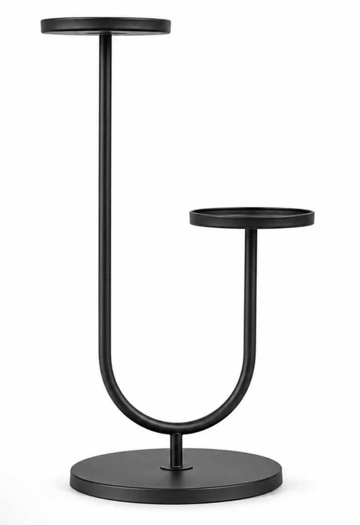 Bamworld 2-Tier Metal Corner Plant Stand,  17.7" x 12.5" x 28.9