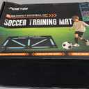 Soccer Training Equipment,Soccer Training Mat Improve Strength,Agility and Coordination,Anti-Slip Silent Absorption Soccer Footwork Training Mat,Soccer Trainer for Indoor/Outdoor Drills