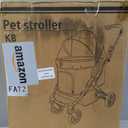 All-Terrain Dog Stroller for Small to Medium Dogs, Pet Stroller for Dogs & Cats Outdoor Walks, One-Hand Easy Fold, Double-Layer Anti-UV & Waterproof Canopy & Breathable Mesh, Midnight Blue