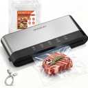 85Kpa Vacuum Sealer Machine for Food, 5-in-1 Food Saver with 20 BPA-Free Bags – Dry & Moist Modes, Compact Easy-to-Use Vacuum Sealer for Meal Prep (SJ2085)
