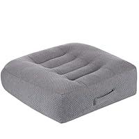 Adult Booster Seat Cushion, Car Seat Cushions for Short People/thick Office Chair Booster Seat Increase Field ​of View, for Trucks, Car, Office Chair, Home, Wheelchair,angle Lift Seat Cushion (grey)