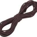 MECCANIXITY Bungee Cord Elastic Cord Heavy Stretch String Rope 5/32" 11 Yards (4mmx10m) Elastic String for DIY Sewing Outdoor Camping Tie Down Hook Strap,Coffee