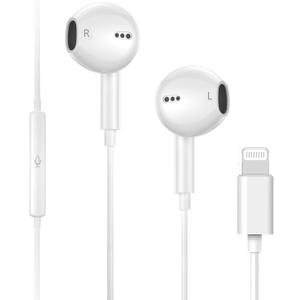 1Pack Wired Headphones for iPhone Earbuds/Earphones with Lightning Connector Built-in Remote to Control Music, Phone Calls & Volume Headsets Compatible with iPhone 14 13 12 11 Pro Max XS XR X 8 7 Plus