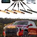 LED Grille Lights for 2022 2023 2024 2025 Toyota Tundra Accessories Raptor Lights fit SR SR5 Limited OEM Grill Warning Lamp (Yellow)
