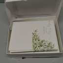 VNS Creations 100 Thick & Sturdy Blank Wedding Thank You Cards With Envelopes. 4x6 Inches Wedding Thank You Notes. Includes High Quality Stickers To Seal New Mr. & Mrs. Thank You Wedding Cards (Greenery & Gold)