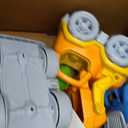 Green Toys Construction Vehicle Includes Scooper, Dumper, Mixer, 1 Character- 3 Pack - 4C