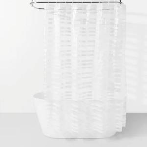 PEVA Shower Curtain with Rings Set White - Room Essentials™