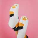 Fuzzy Socks Animal Print 5 Pair
