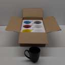 Bruntmor 6 Pack Large Coffee Mug Set - Large-sized Ceramic Drinking Cup for Coffee, Tea, Juice - Colorful Dinnerware Cups - Assorted Colored Mugs - Dishwasher Microwave Safe