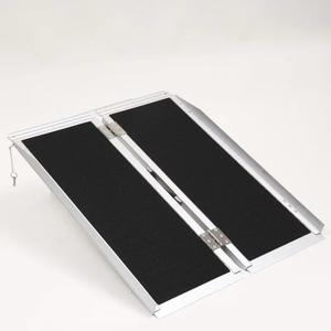 4FT Wheelchair Ramp Non-Slip Portable Aluminum Alloy Ramp, Thresholds Ramp,Suitable for Stairs Steps Home Pets Doorways