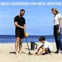 Metal Detector Accessories Kit – Sand Scoop & Metal Detector Shovel, Sand Sifter for Beach, Heavy-Duty Lightweight Tools-Come with Mesh Bag and Gloves
