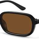 WOWSUN Retro Rectangle Sunglasses Womens Small Trendy 90s Sun Glasses Sunnies UV400 Protection