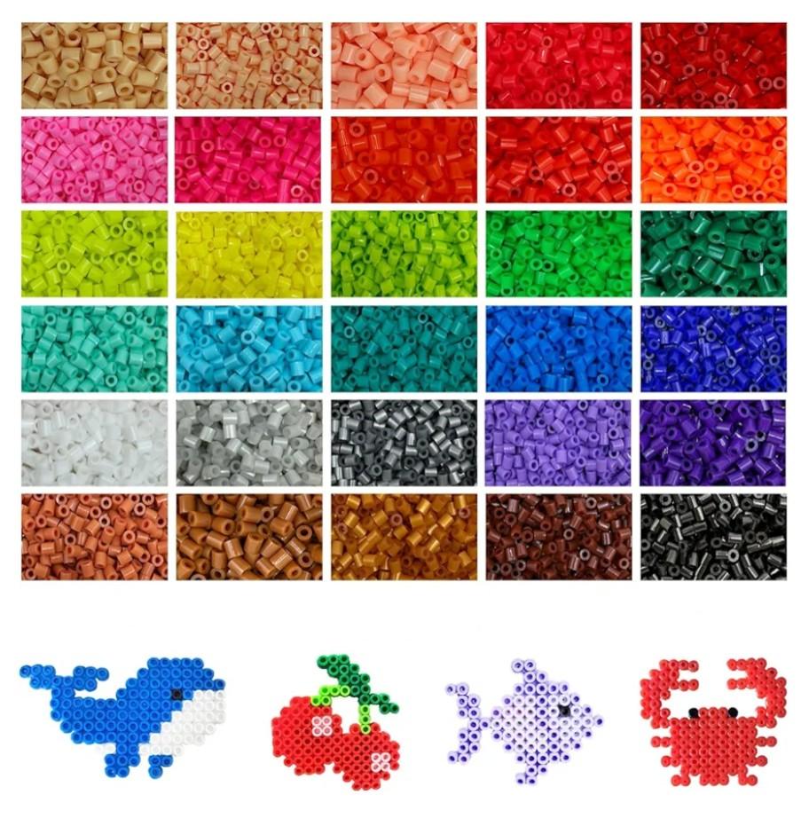 Malynme Fuse Beads, 21000 Pcs 30 Colors 5mm Fuse Bead Kit for DIY Projects - Individually Wrapped