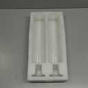 NUPTIO Hurricane Glass Candle Holders: 2 Pcs Candlestick Holder for Taper Candles with Cylinder Covers 11.8 inch Tall Windproof Clear Candlesticks Holder Stand for Wedding Party Christmas Home Decor