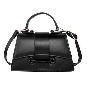 Ayliss Black Small Crossbody Handbag Women's Purse Clutch Cute Trendy Bag Top Handle PU Leather Shoulder Bag (Black #2-1)