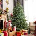 6ft Artificial Christmas Spruce Hinged Tree w/ 892 Mixed PE & PVC Tips