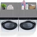 2PCS Washer and Dryer Covers for The Top, 27In X 27In Silicone Dryer Top Protector Mat, Waterproof, Scratch Resistant, Washable, Dryer Countertop for Home Kitchen and Laundry Room (Grey-2Pack)