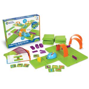 Learning Resources Code & Go Robot Mouse Activity Set, Screen-Free Early Coding Toy for Kids, Interactive STEM Coding Pet, Back to School, Ages 4+,83 Pieces