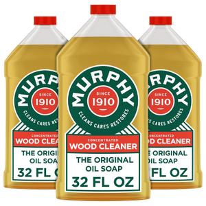 Murphy Oil Soap Concentrated Formula, Wood Cleaner, No-Rinse Floor Cleaner, Citronella Oil Scent, 32 fl oz Bottle (3 Pack)