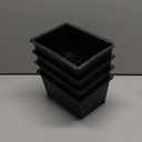 Bed Risers 4 Inch Heavy Duty,Oversized Couch Risers, Extra Wide Furniture Risers for Sofa Table Desk Headboard Chair Lifting,Rectangle Risering Blocks Support 6000 lbs(4 Pack Black)