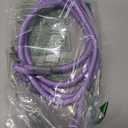 Mile High Life Dog Leash, with Comfortable Padded Handle, Purple Nylon Rope Leash with Steel Tips, Heavy Duty 6 Feet Pet Leashes (Pink,72 Inches)