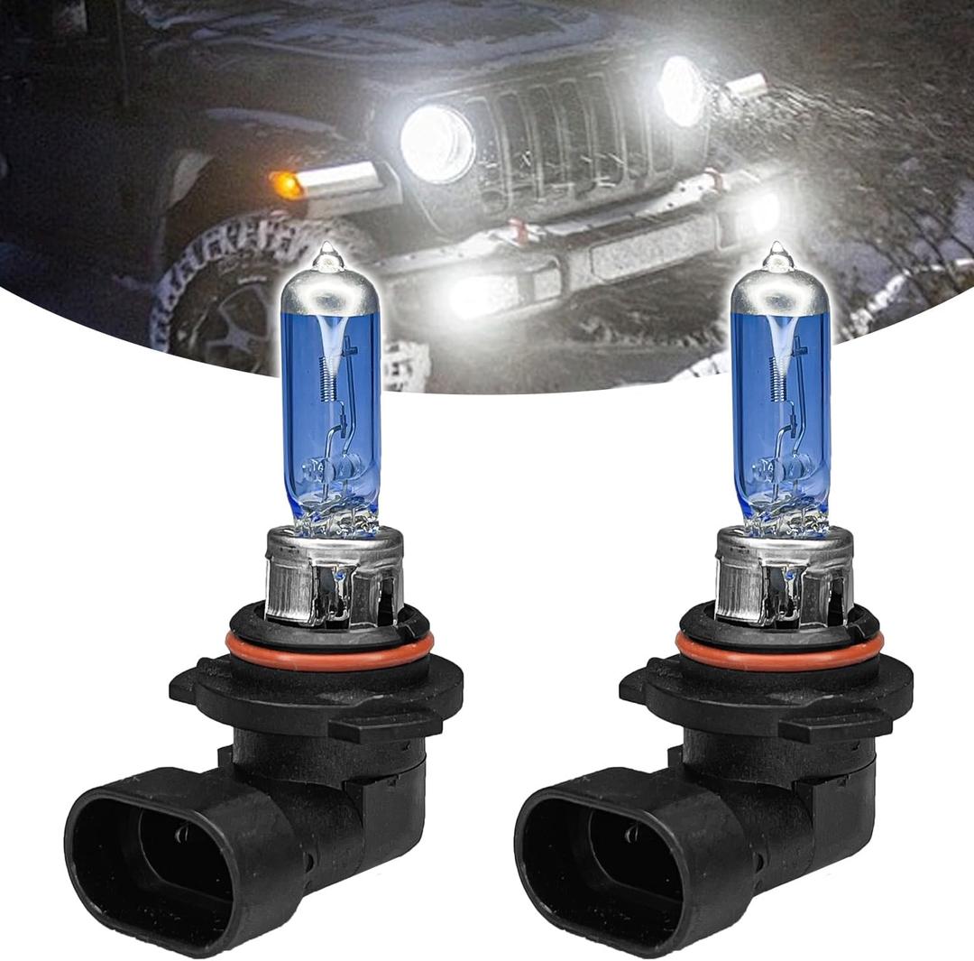 9006 Headlight Bulb 9006 Halogen Head Light Bulbs, Ultra White Halogen Headlight Bulb 12V 100W High Beam Low Beam Fog Light Bulbs, Universal Light Lamp for Most Cars, Trucks, SUVs (9006)