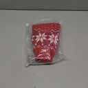 FUAMEY Dog Christmas Sweater - Warm Classic Snowflake New Year Turtleneck Sweater with Leash Hole for Small to Medium Dogs & Cats (Medium, Chest 17.3in)