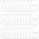 Yalikop 60 Pieces 4 Inch Round Acrylic Clear Blank Transparent Acrylic Disc Blank Round Circle Plastic Disc Sheet for DIY Projects Cake Decoration Crafts Wedding