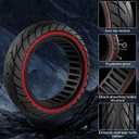 Cooryda 10x2.125 Scooter Tire, 10 inch Solid Rubber Tires Tubeless Front or Rear Replacement 10x2.125 Solid Electric Scooter Tire for Gotrax G4 Xr V2 Ninebot F25 F65 Hiboy S2 Pro 2pc Red