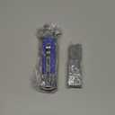 GVDV Folding Pocket Knife with G10 Handle, 7Cr17 Stainless Steel EDC Knife with Safety Liner-Lock, Camping Hunting Survival Knife for Men Women, Blue