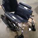 Medline Excel Extra-Wide Wheelchair with 24" Seat, Full-Length Arms, Elevating Leg Rests, and Chrome Frame - Bariatric, Premium Mobility Aid for Enhanced Comfort and Durability