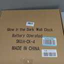 Glow in The Dark Wall Clock Battery Operated, 16''