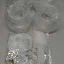 Nuogo 4 Pcs Plastic Candy and Cookie Jars with Lids Clear Cookie Container Candy Jars Large Airtight Apothecary Storage Organization for Wedding Home Kitchen Bar(30 oz)