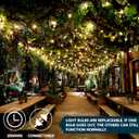Joiedomi Clear Christmas String Lights Indoor,100 Count Mini White Fairy Light Outdoor,19.4 FT Decor for Patio Dorm Classroom Bedroom Holiday Wedding Party Garland Birthday Festival,Green Wire