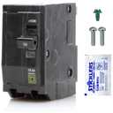 Genuine Square D QO230 Circuit Breaker Kit, 30 Amp (30A) Double Pole (2 Pole), 120/240V AC, 10kAIC, Plug-in Mount for QO Load Centers & Panels, Visi-Trip Indicator, New Replacement